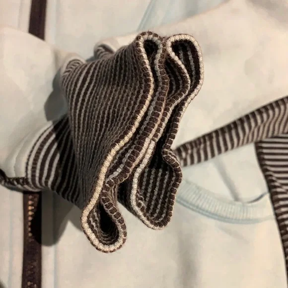 🌟HP🌟 Lululemon Blue Moon/Hyper Stripe Scuba Hoodie Stretch - Size 6 RARE - Picture 12 of 16